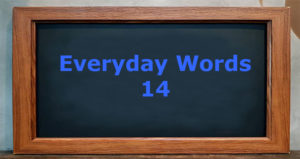 Everyday words 14