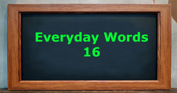 Everyday words 16